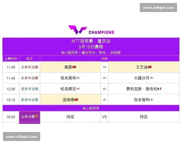 全新赛程安排揭晓 精彩赛事一网打尽 跟随比赛步伐不容错过